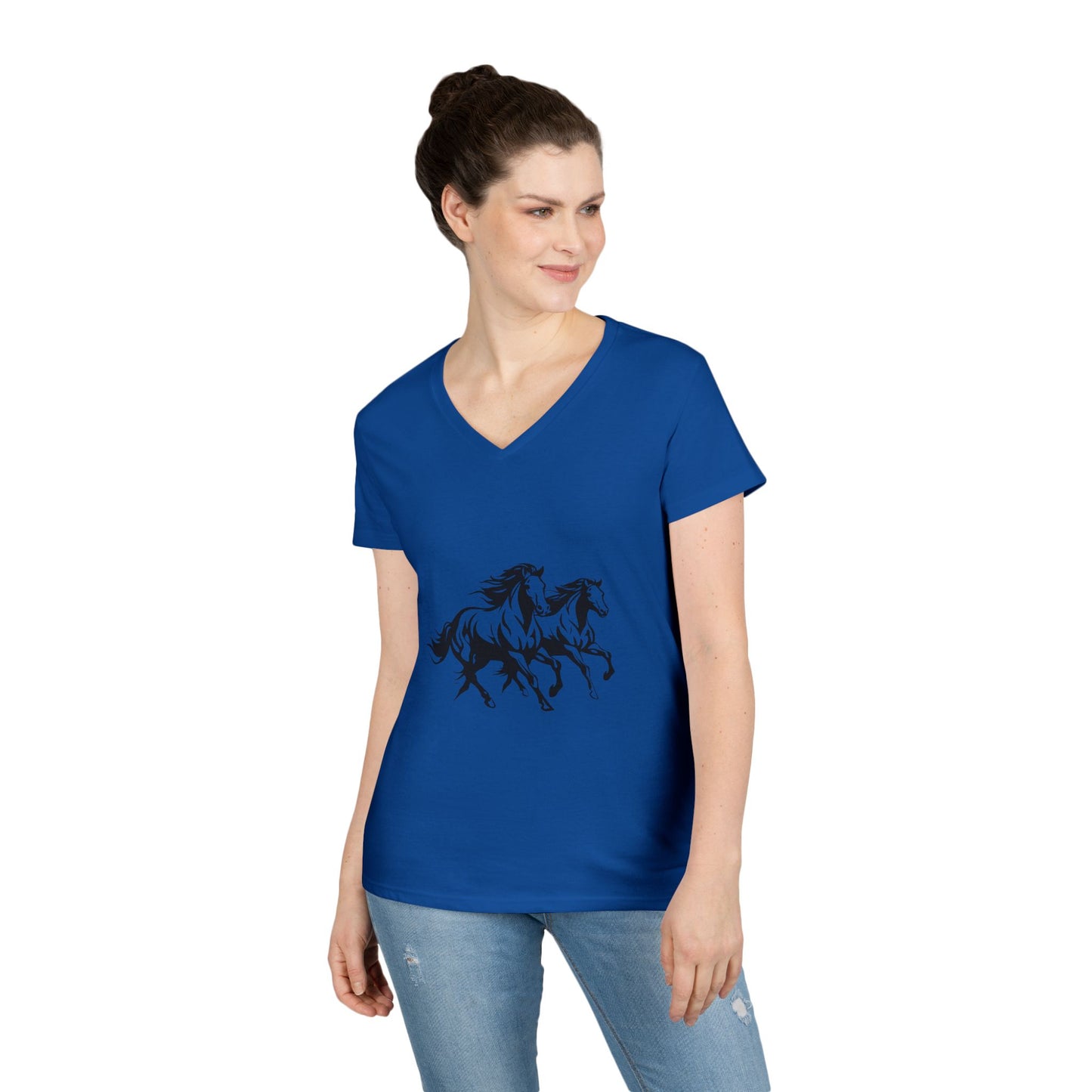 Horsin' Around Women's V-Neck T-Shirt