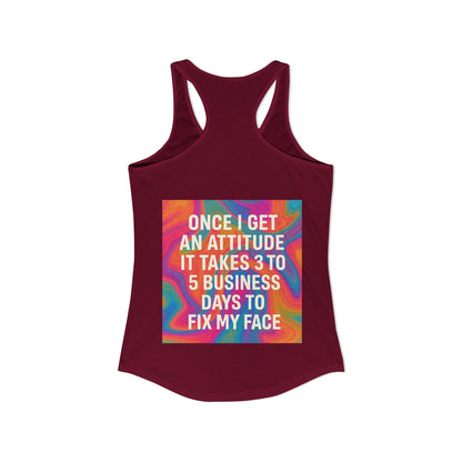Fix My Face Women's Racerback Tank