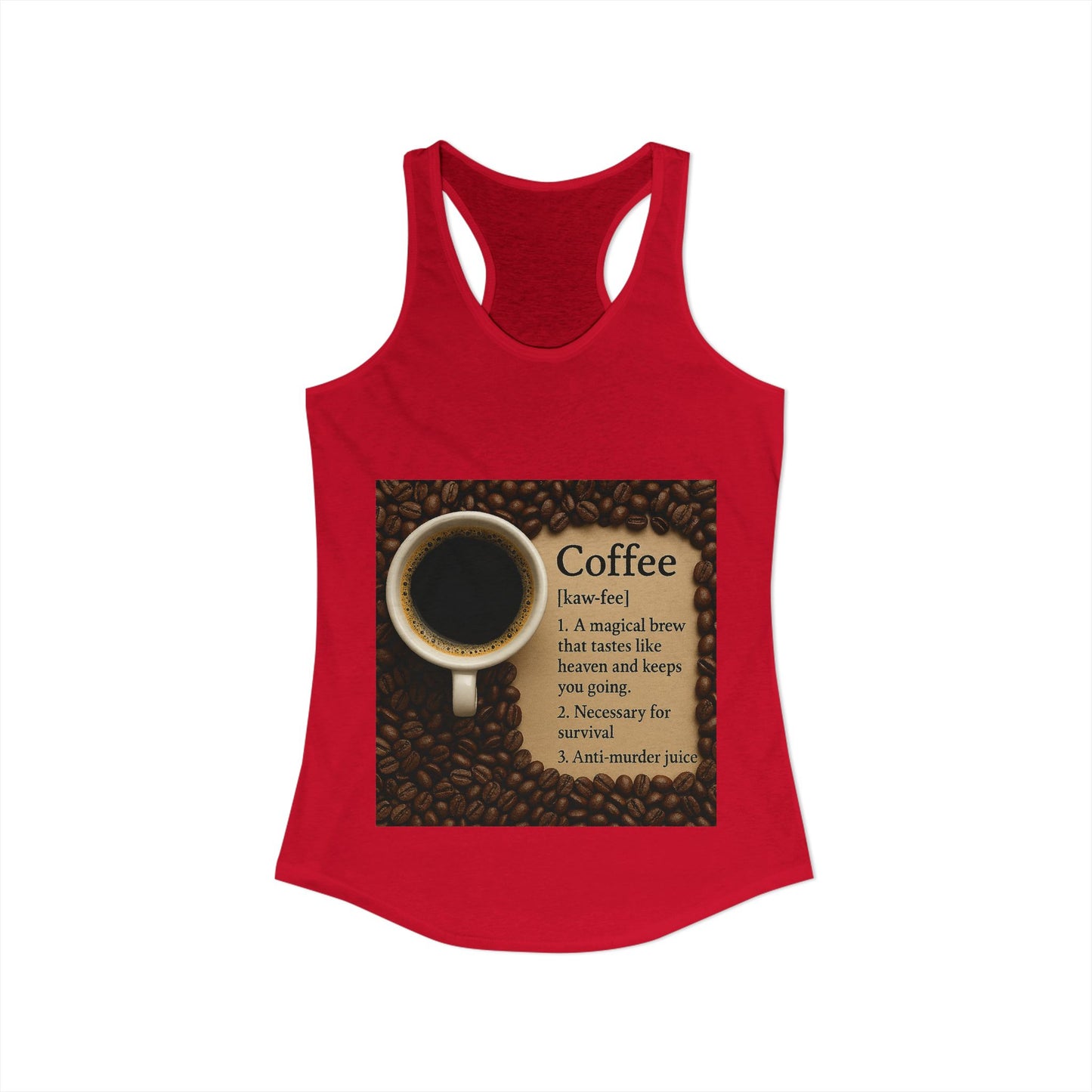 Coffee Definition Women's Racerback Tank