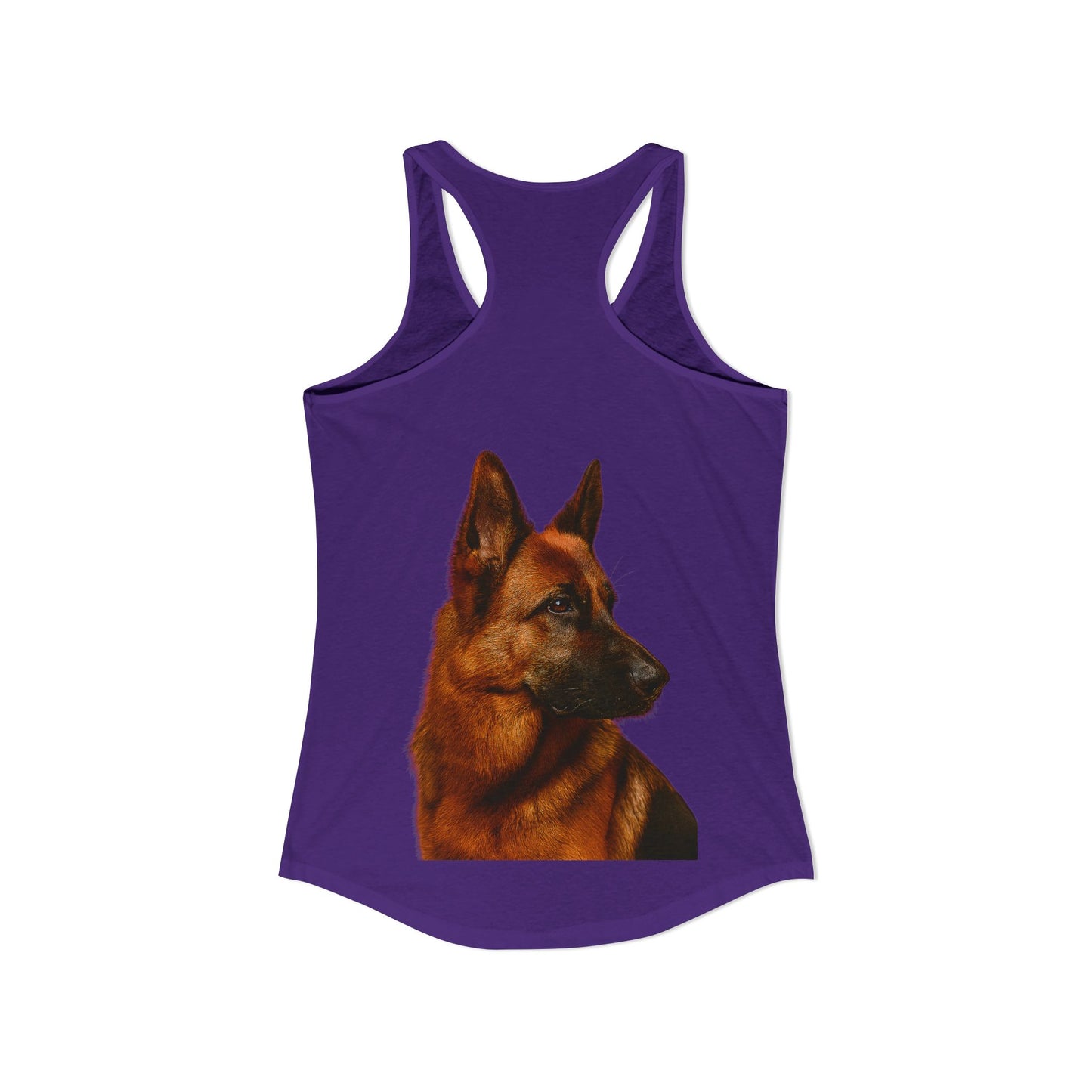 German Shepherd Head Women's Racerback Tank