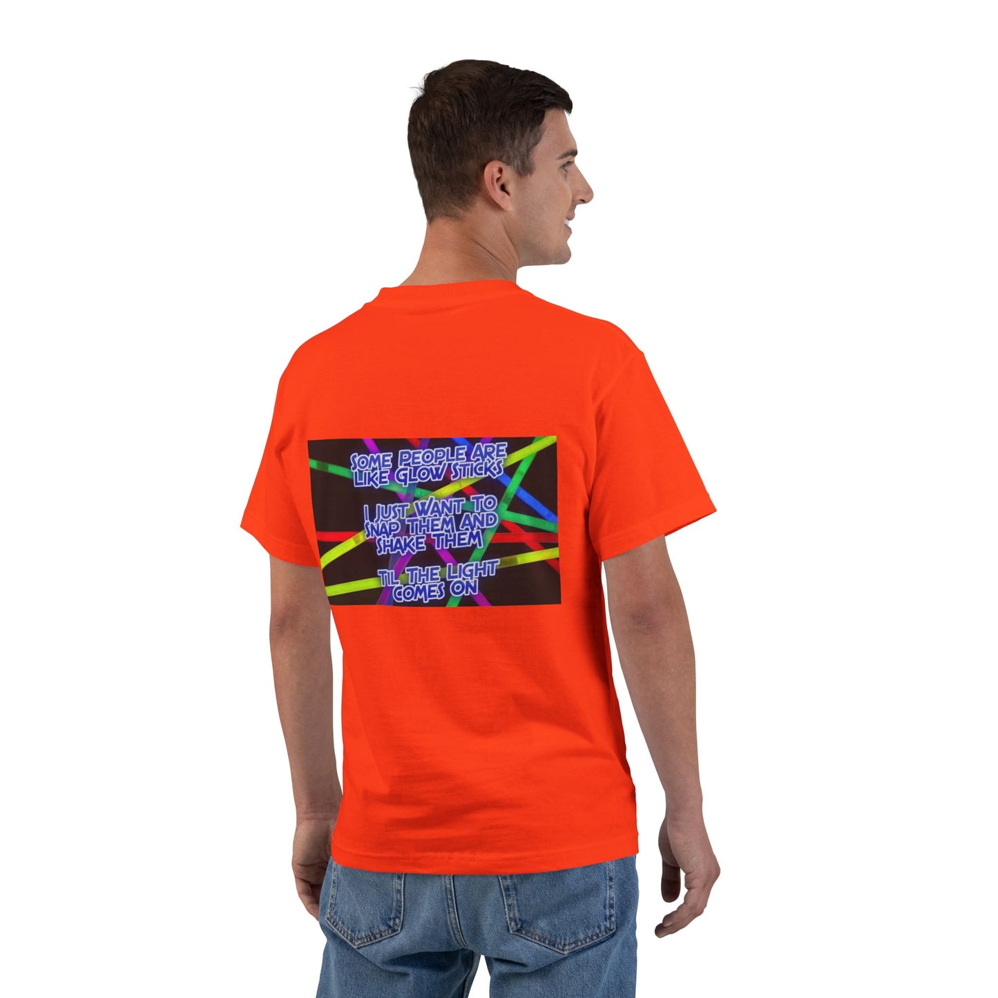 Glow Sticks Men's Short-Sleeve Crewneck Tee