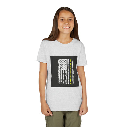 Thin Yellow Line Youth Unisex Short Sleeve Crewneck Tee