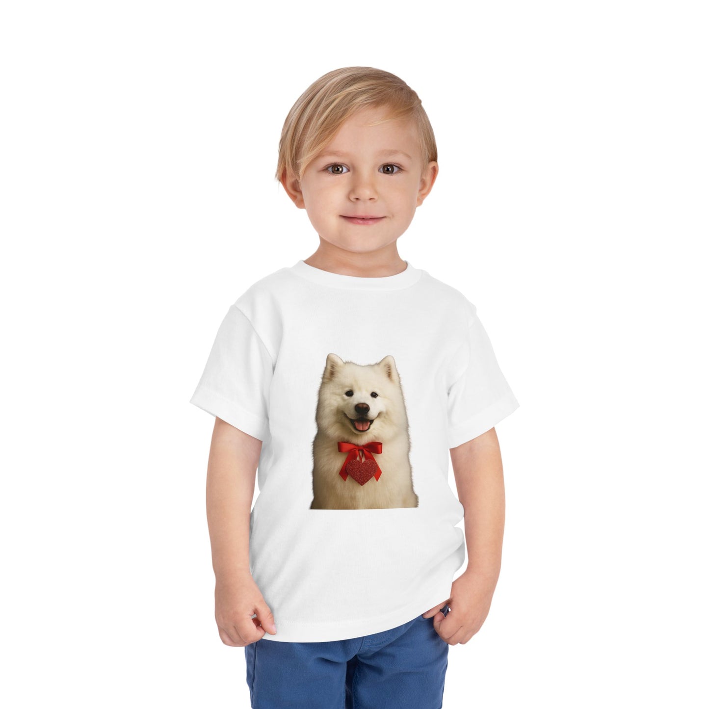 Cupid's Companion Samoyed Toddler Unisex Short Sleeve Crewneck Tee