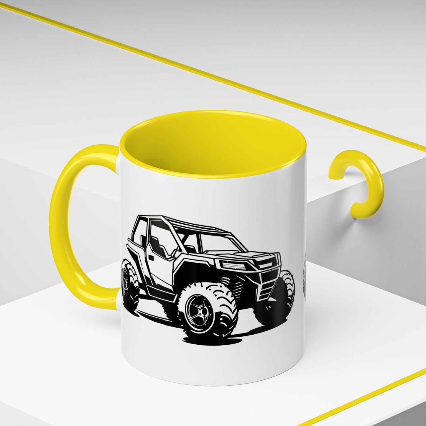 Off The Beaten Path Side By Side 2-Tone Coffee Mug