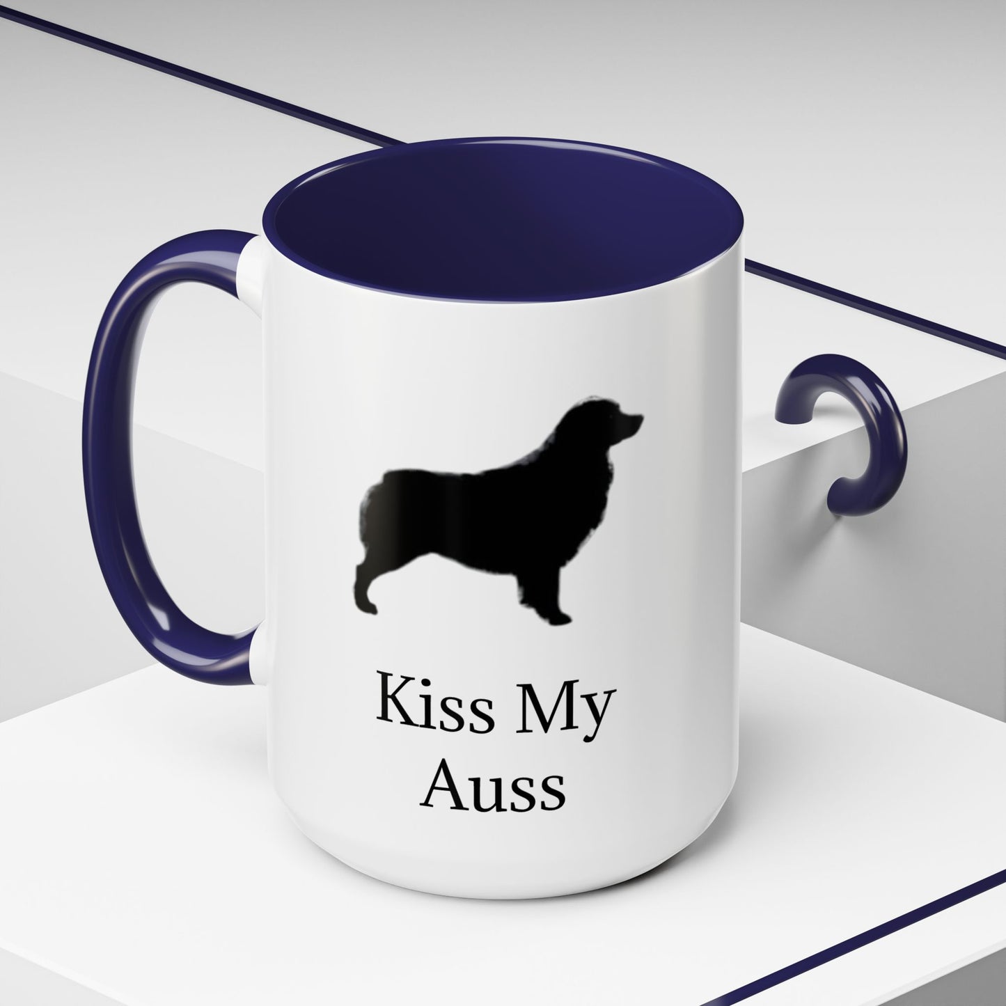 Kiss My Auss 2-Tone Coffee Mug
