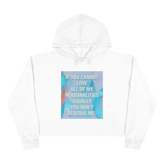 All Of My Personalities Women's Crop Hoodie