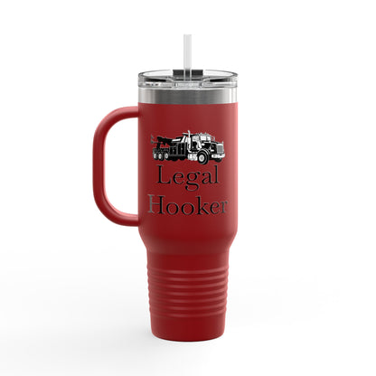 Legal H**ker Heavy Tow Truck Insulated Travel Mug