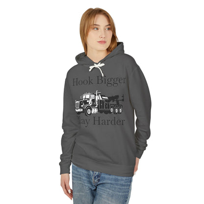 Hook Bigger Heavy Tow Truck Unisex Lightweight Hoodie