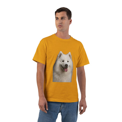 Samoyed Head Men's Short-Sleeve Crewneck Tee