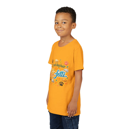 Fur-Fetti Dog Youth Unisex Short Sleeve Crewneck Tee