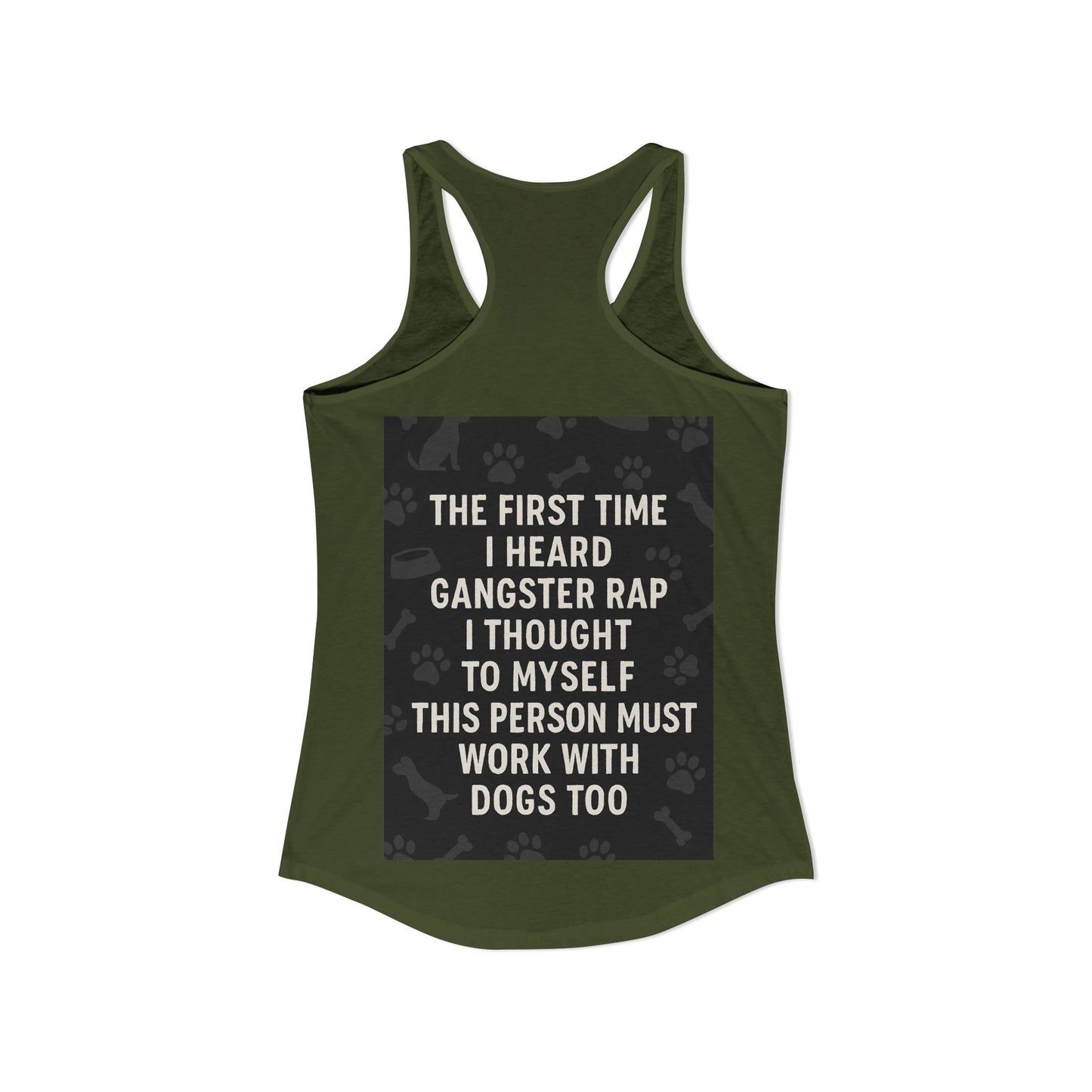 Gangster Rap Women's Racerback Tank