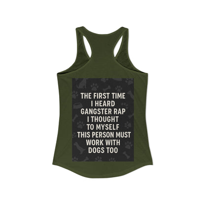Gangster Rap Women's Racerback Tank