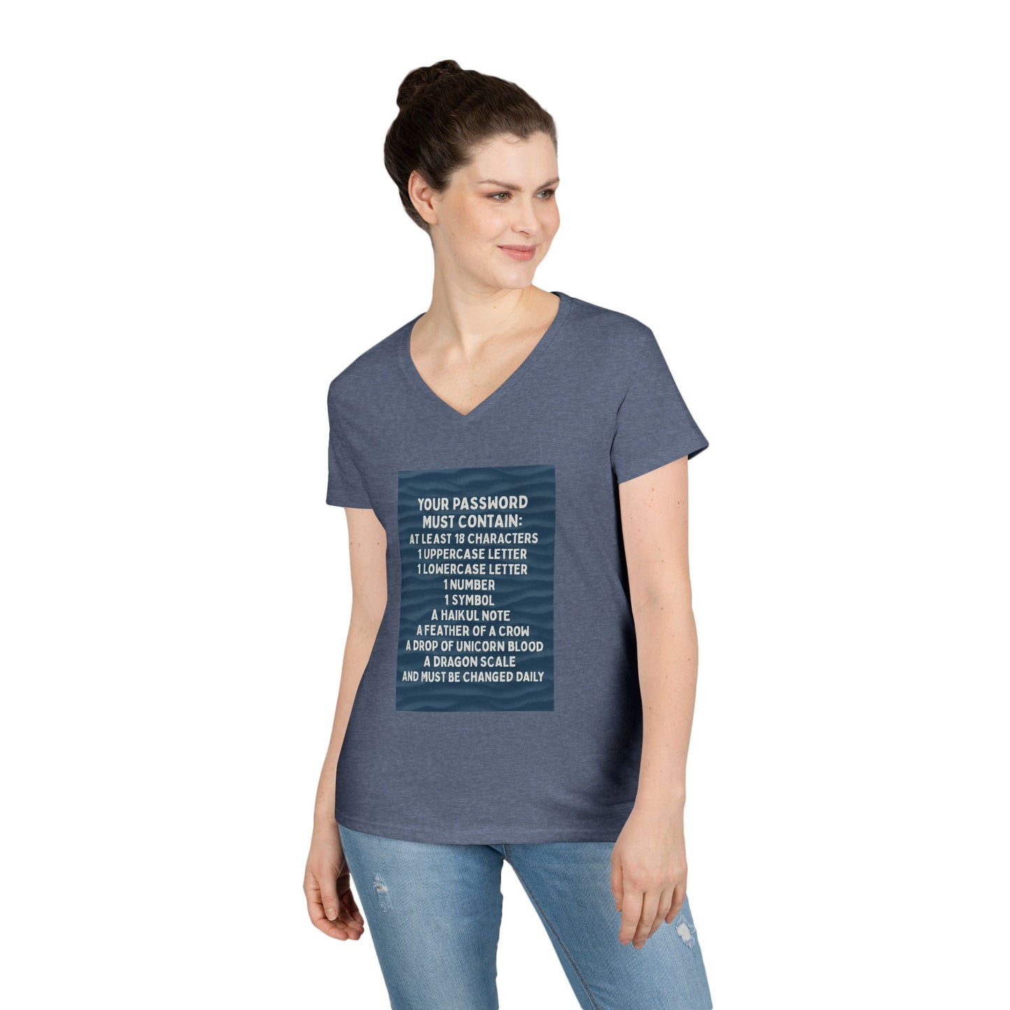 Password Women's V-Neck T-Shirt