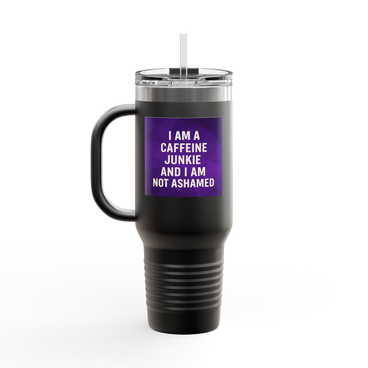 Caffeine Junkie Insulated Travel Mug