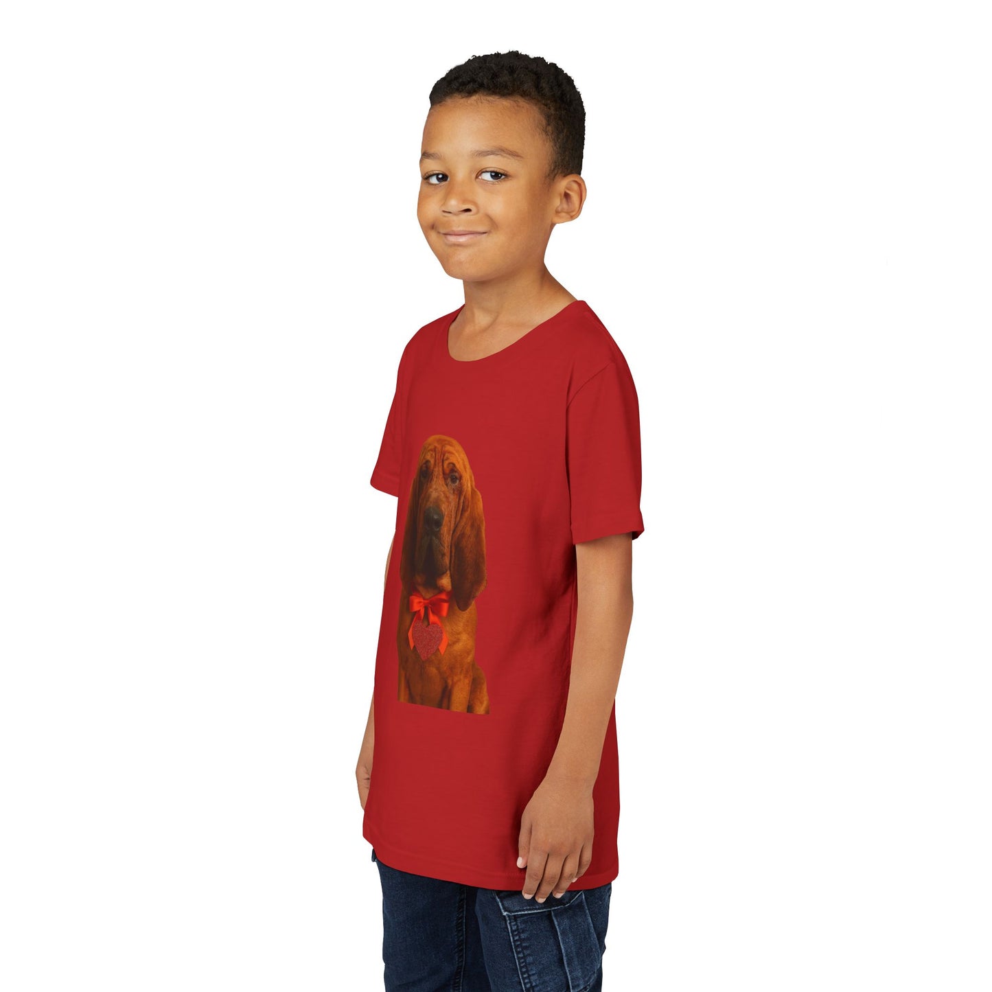 Cupid's Companion Bloodhound Youth Unisex Short Sleeve Crewneck Tee