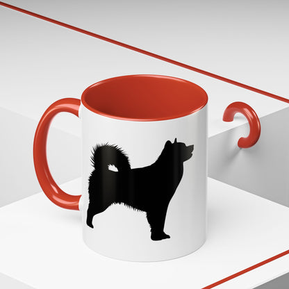 Malamute Silhouette 2-Tone Coffee Mug