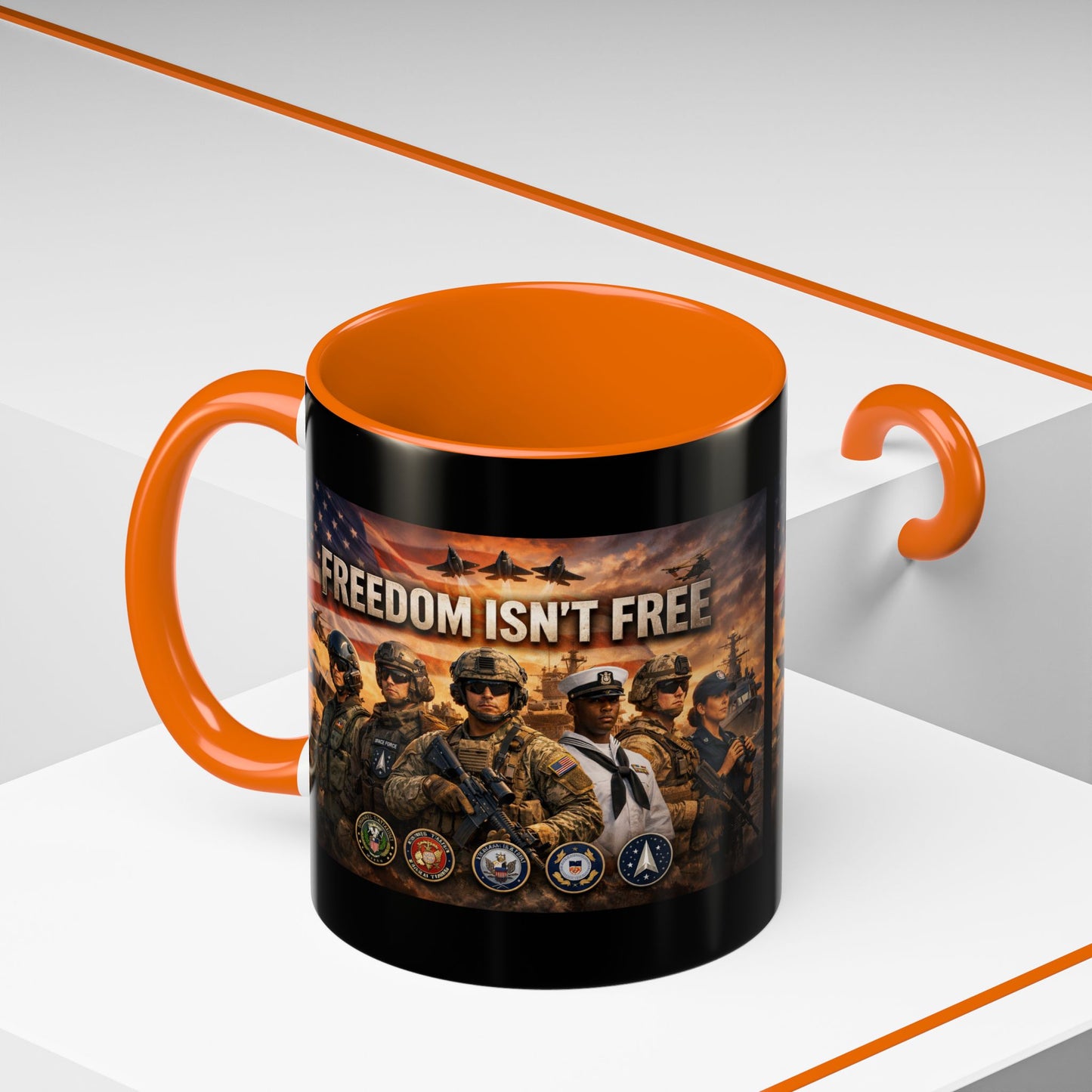 Freedom Isn't Free 2-Tone Coffee Mug