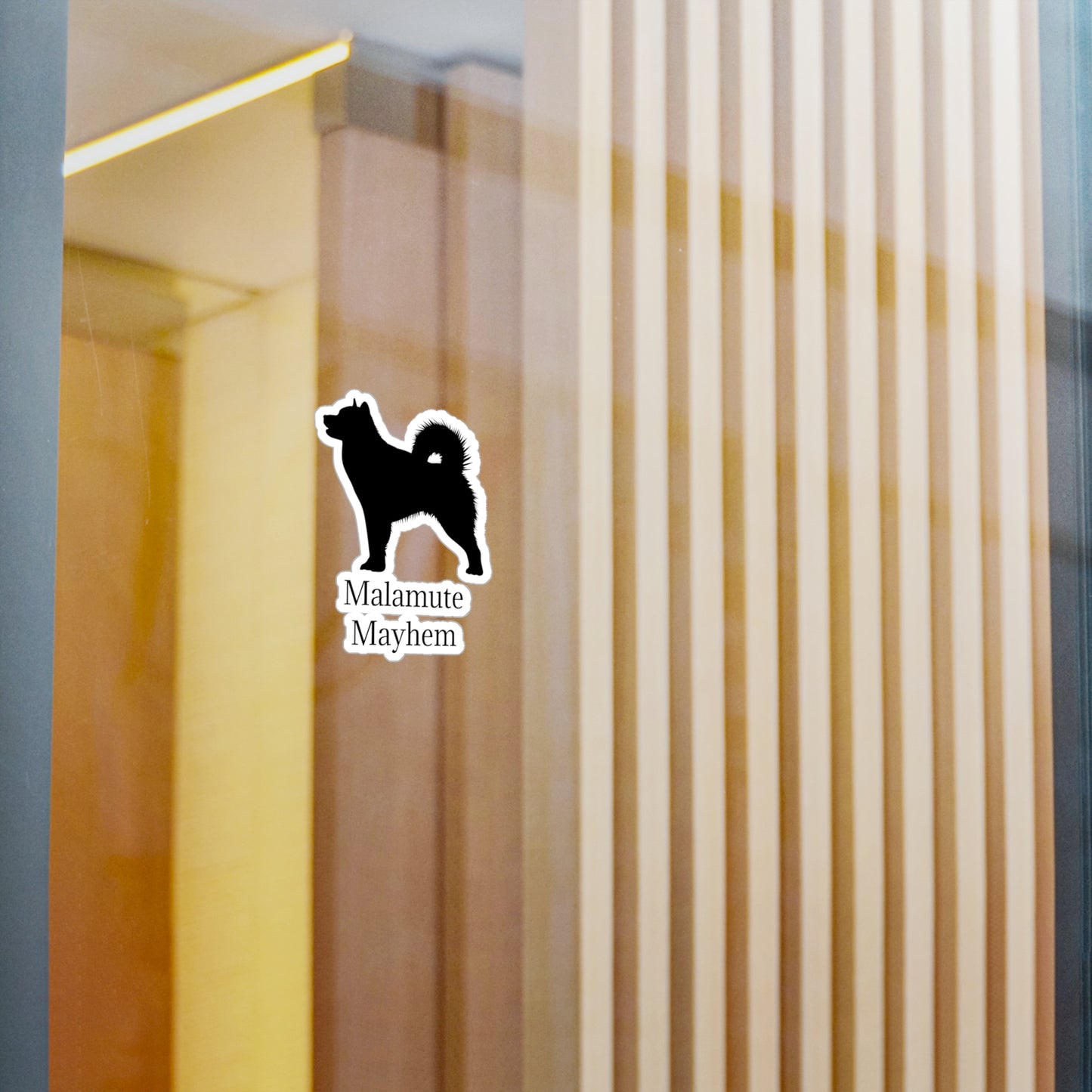 Malamute Mayhem Vinyl Decal