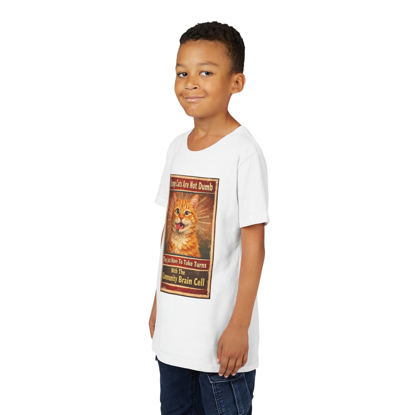 Community Brain Cell Youth Unisex Short Sleeve Crewneck Tee