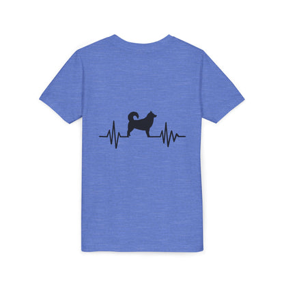 My Heart Beats For Malamutes Youth Unisex Short Sleeve Crewneck Tee