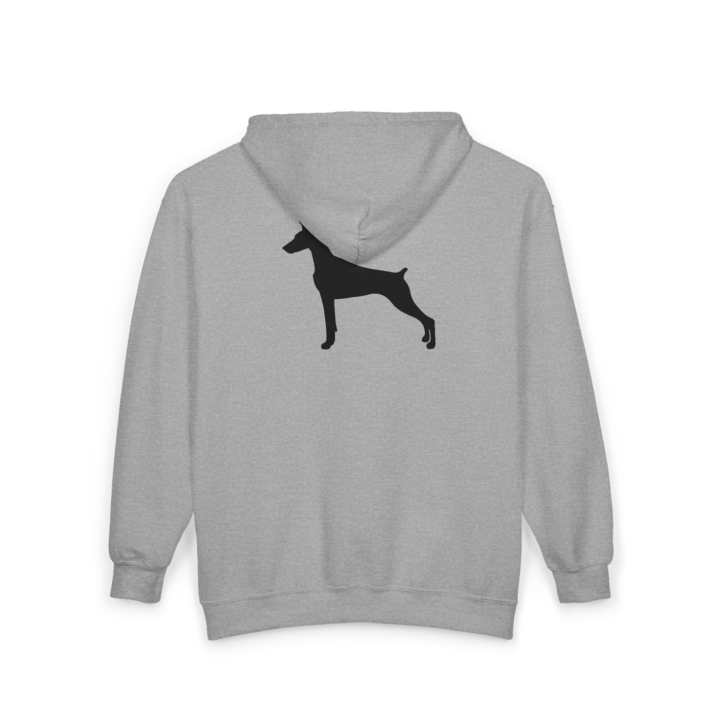 Doberman Silhouette Unisex Full Zip Hoodie