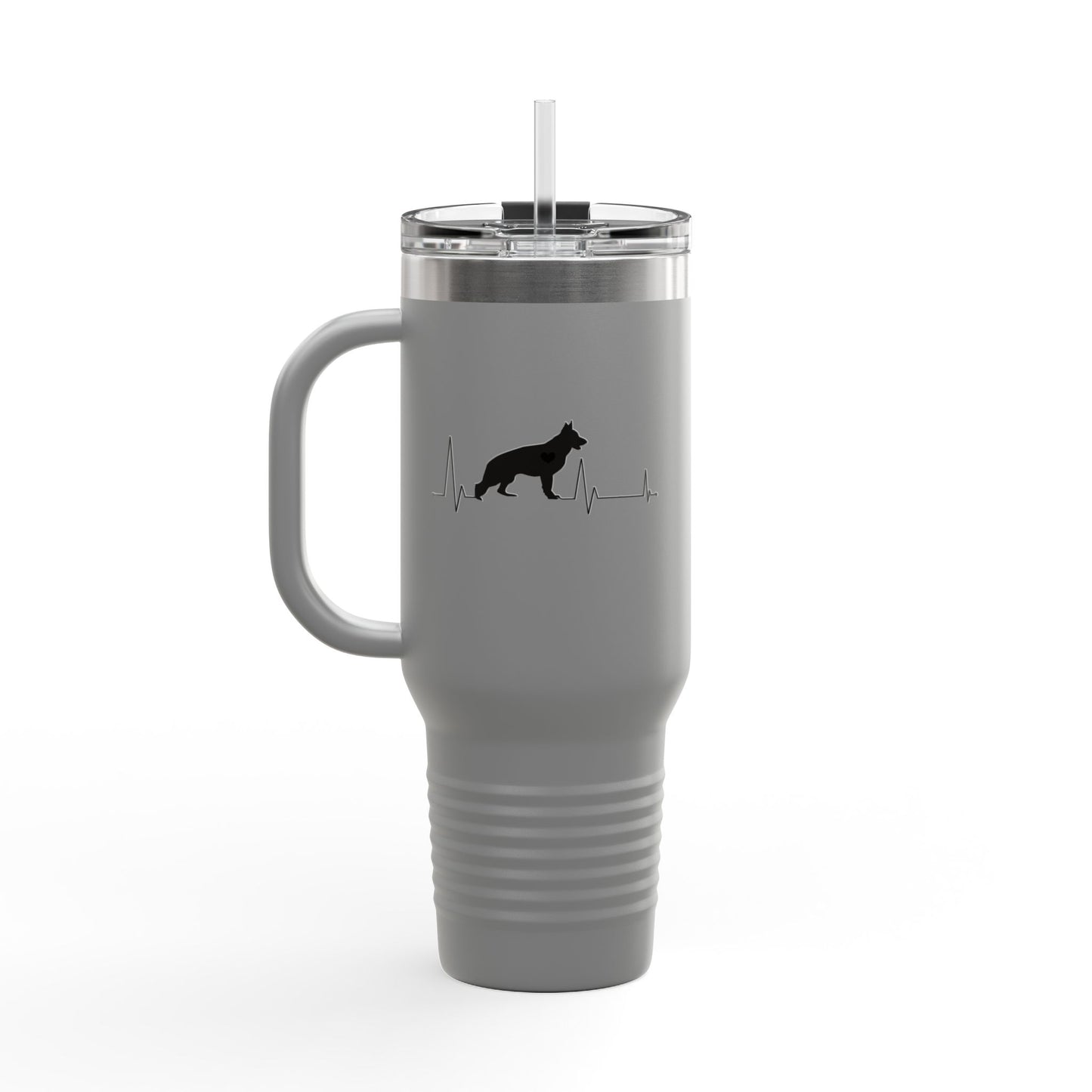 My Heart Beats For German Shepherds Insulated Travel Mug
