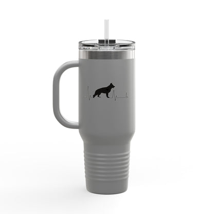 My Heart Beats For German Shepherds Insulated Travel Mug