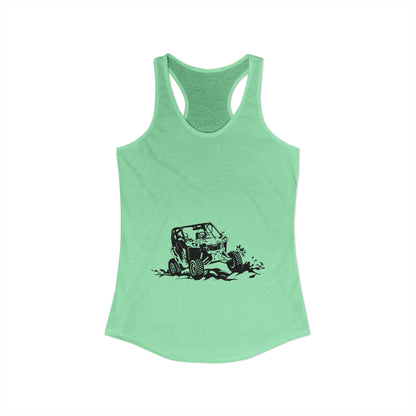 Slingin' Mud Side By Side Women's Racerback Tank