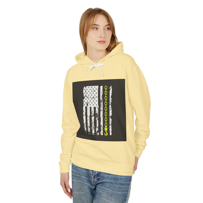 Thin Yellow Line Unisex Lightweight Hoodie