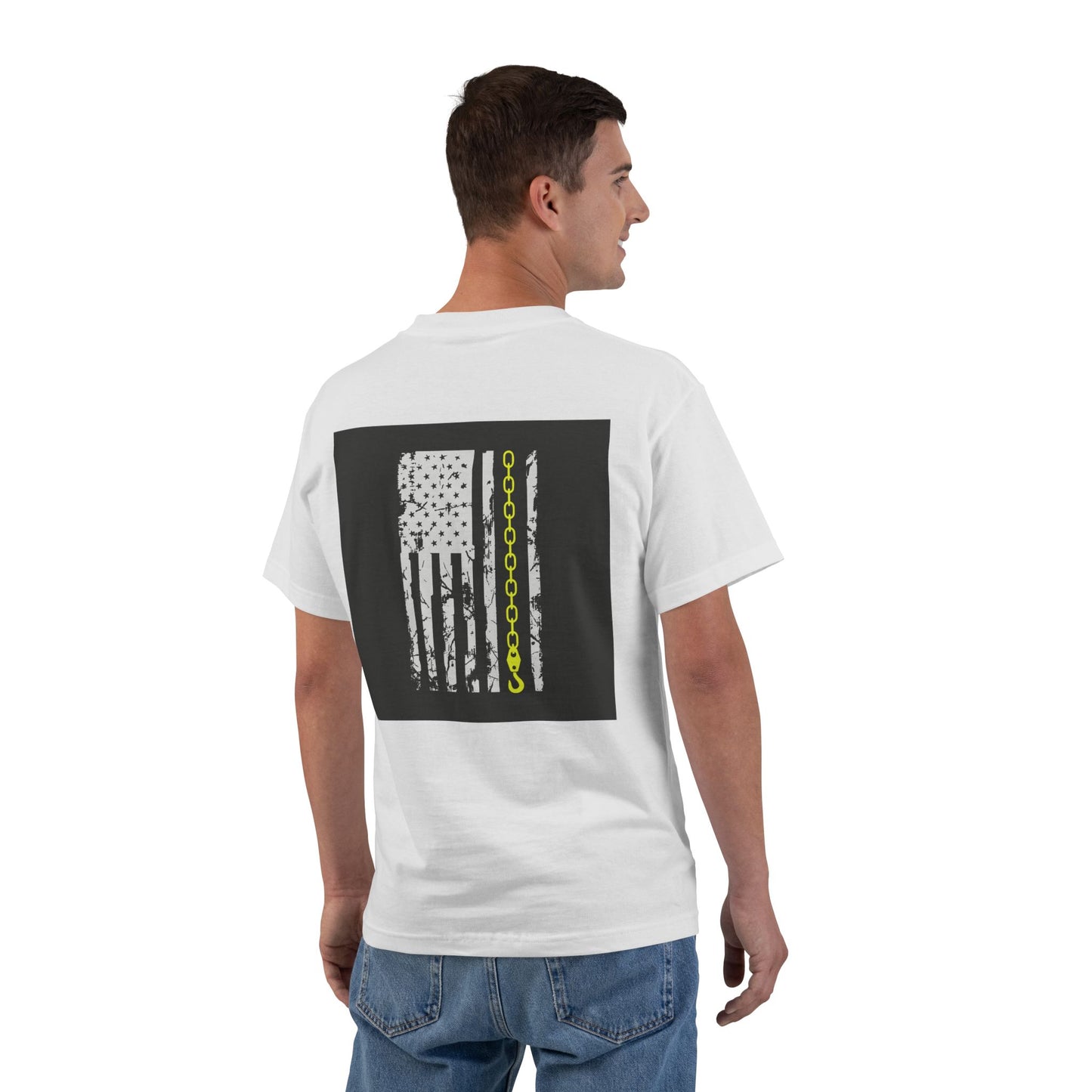 Thin Yellow Line Men's Short-Sleeve Crewneck Tee