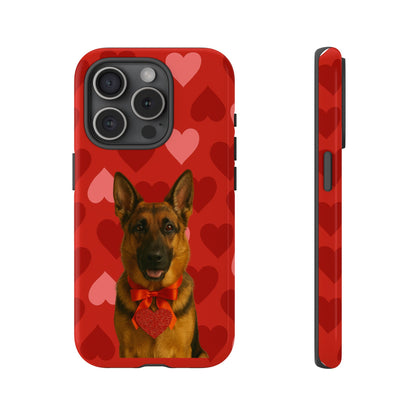 Cupid's Companion German Shepherd iPhone Case