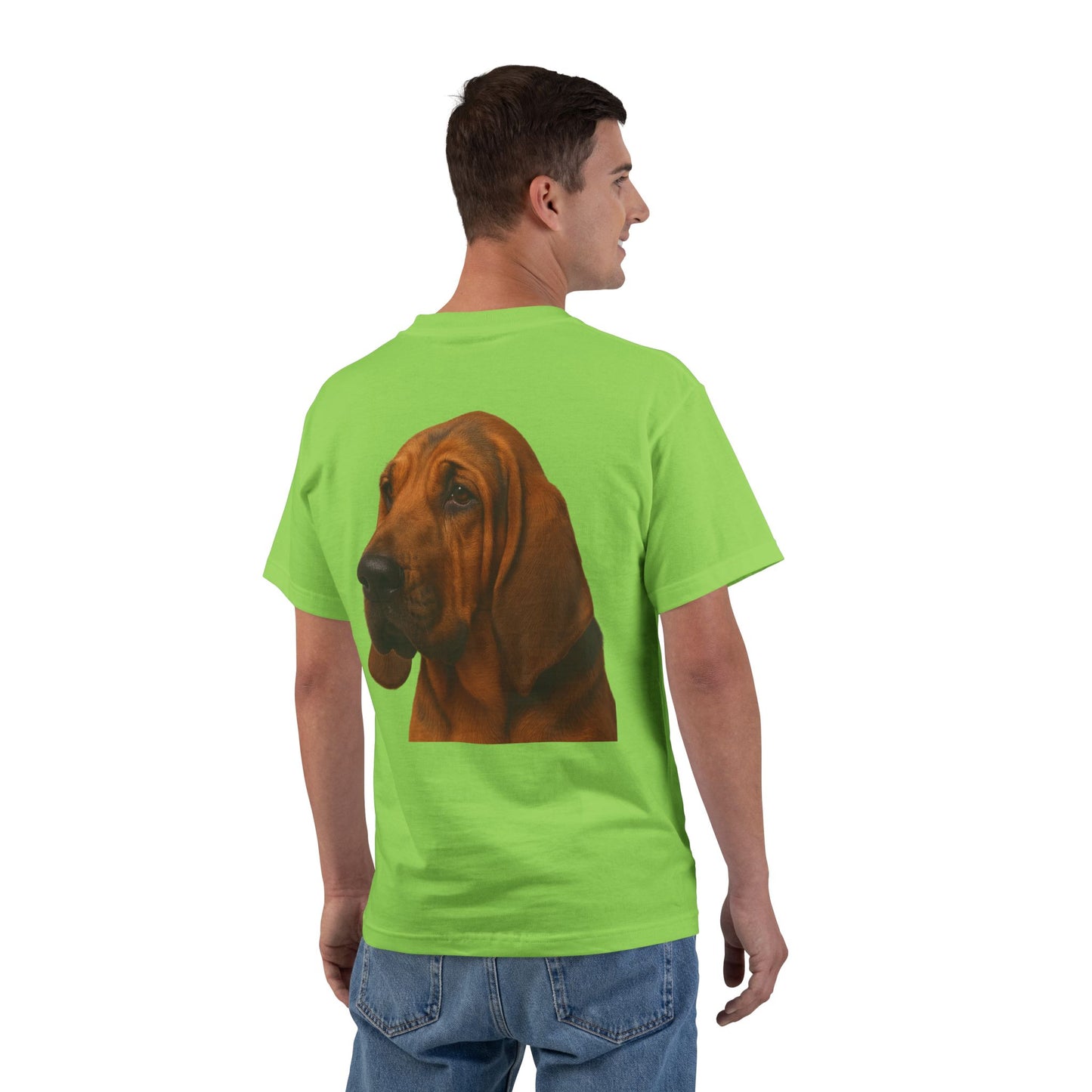 Bloodhound Head Men's Short-Sleeve Crewneck Tee