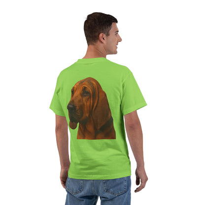 Bloodhound Head Men's Short-Sleeve Crewneck Tee
