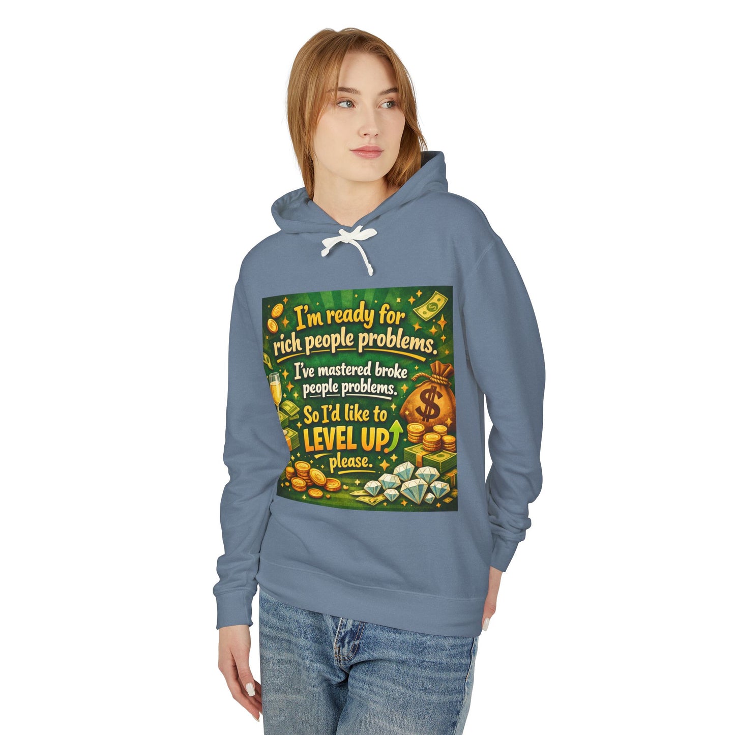 Level Up Unisex Lightweight Hoodie