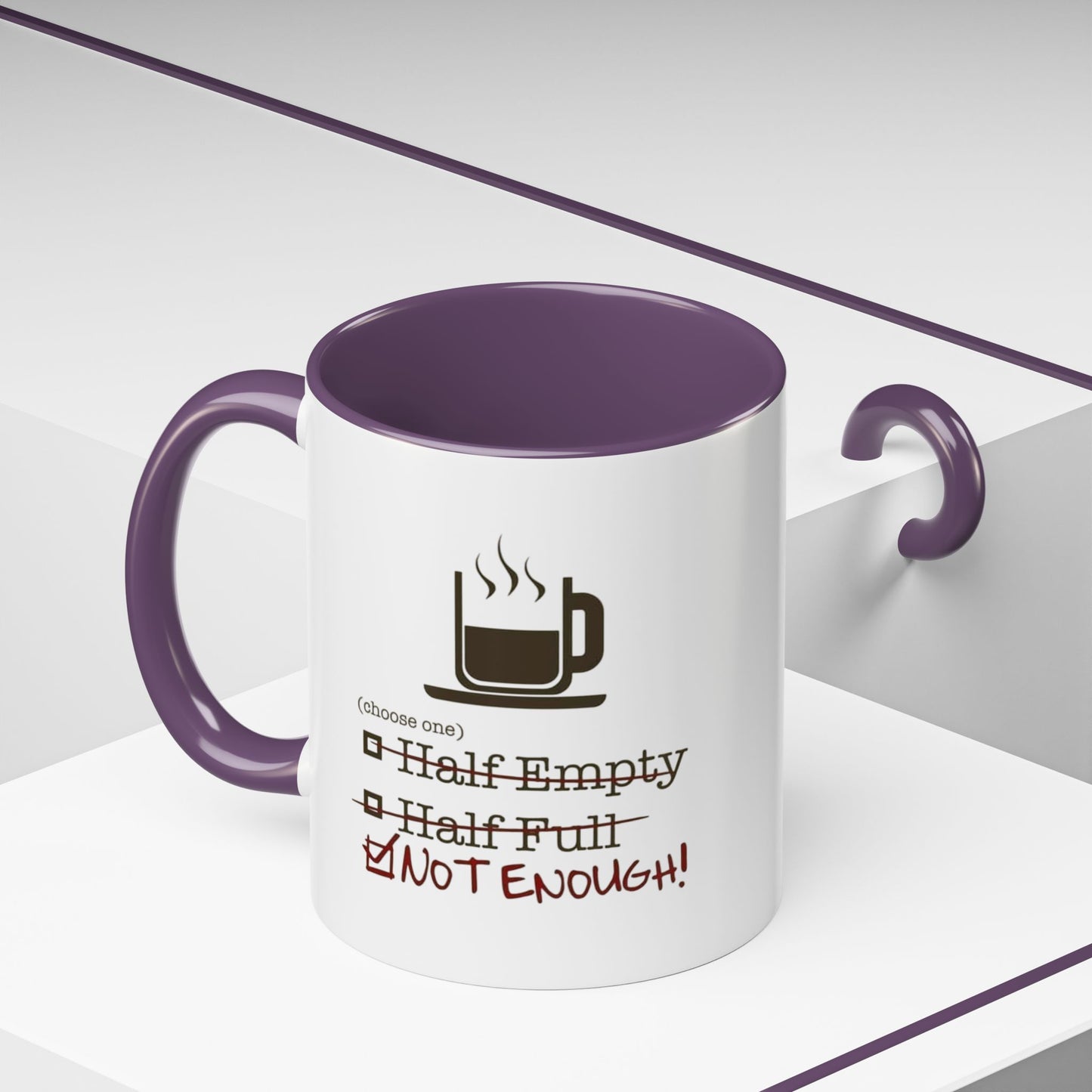 Not Enough 2-Tone Coffee Mug