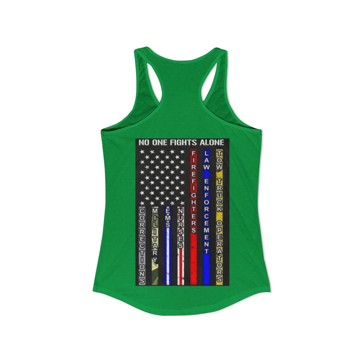 No One Fights Alone Women's Racerback Tank
