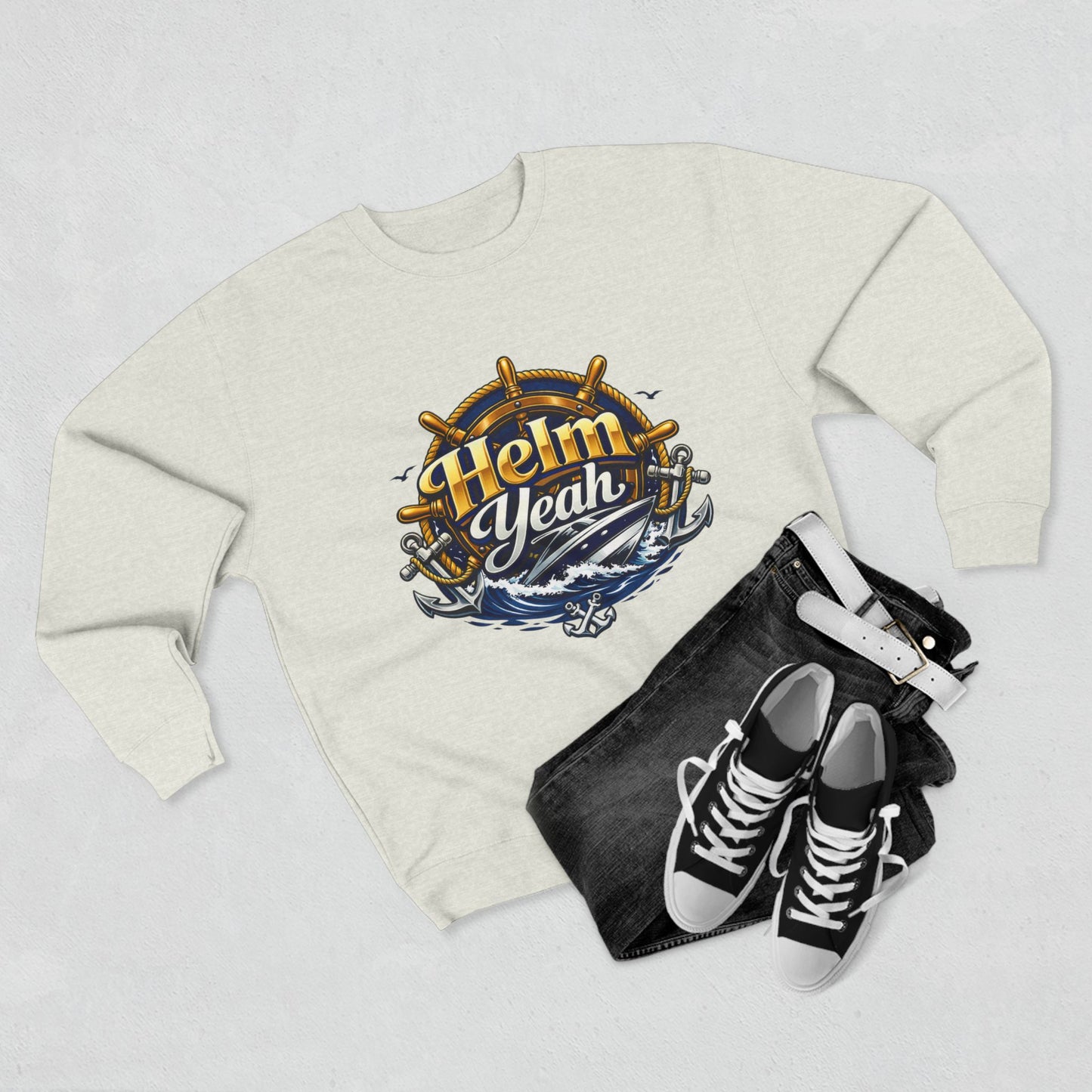 Helm Yeah Unisex Crewneck Sweatshirt