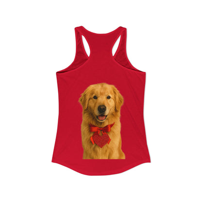 Cupid's Companion Golden Women's Racerback Tank