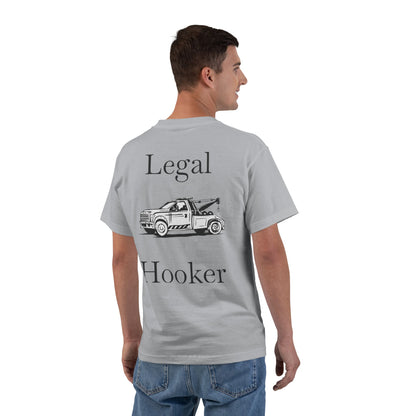 Legal H**ker Wheel Lift Tow Truck Men's Short-Sleeve Crewneck Tee