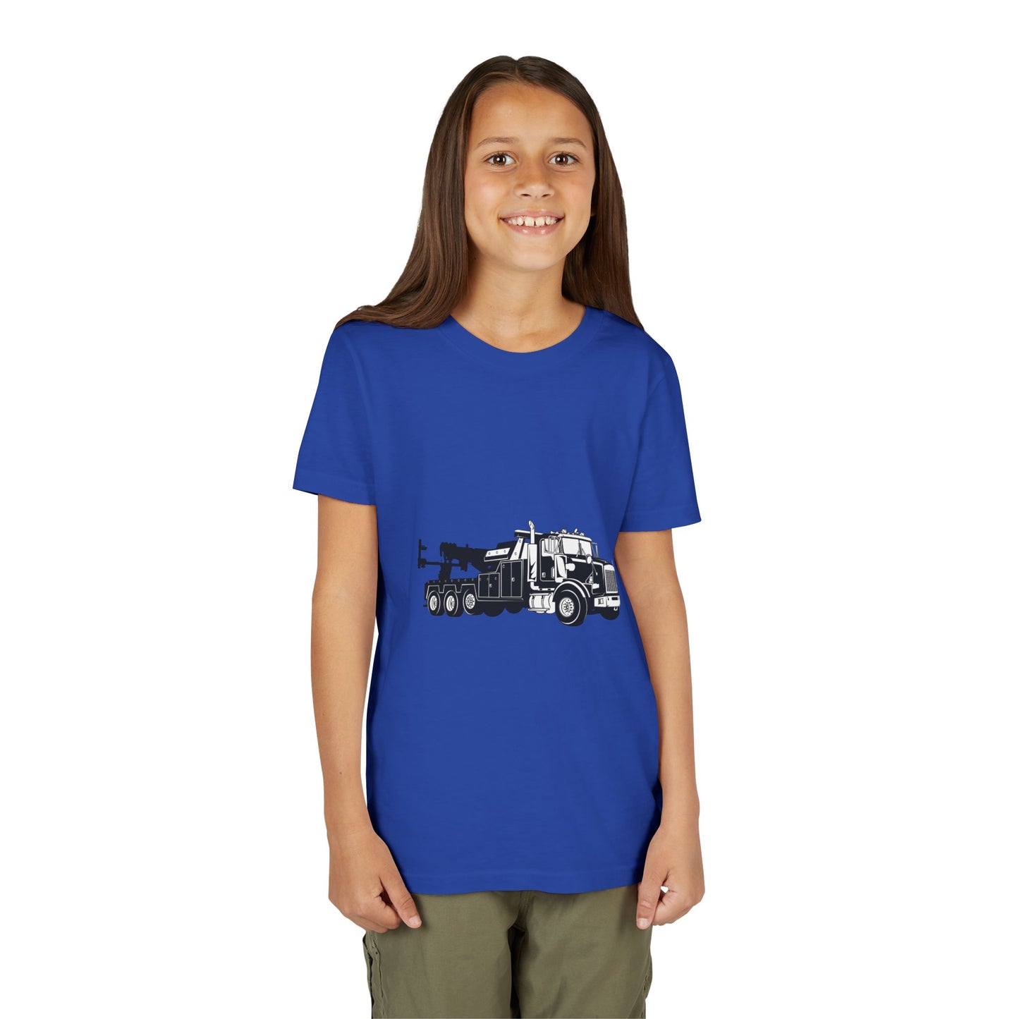 Heavy Tow Truck Youth Unisex Short Sleeve Crewneck Tee