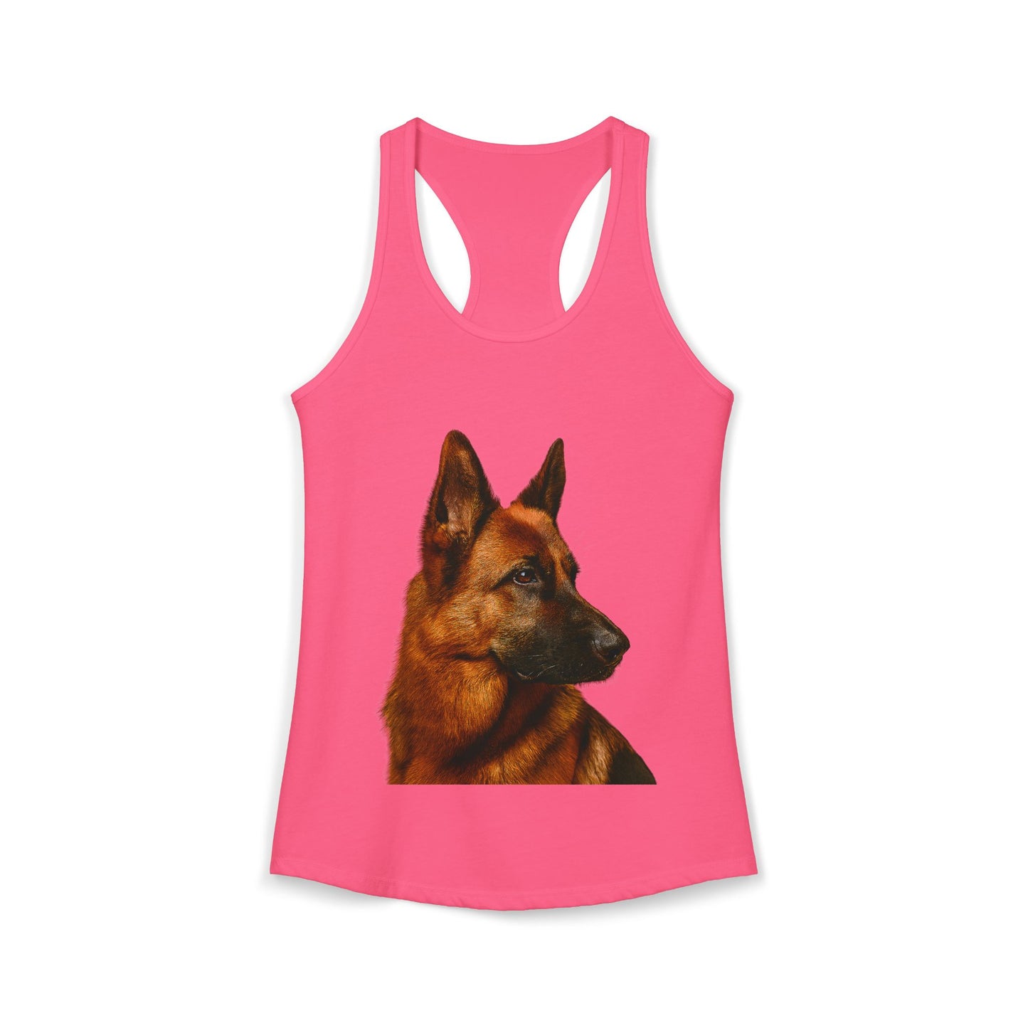 German Shepherd Head Women's Racerback Tank