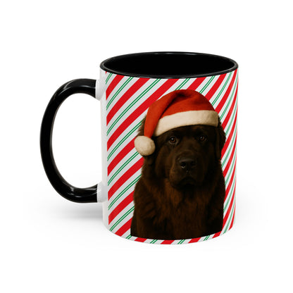 Santa Paws Newfie 2-Tone Coffee Mug