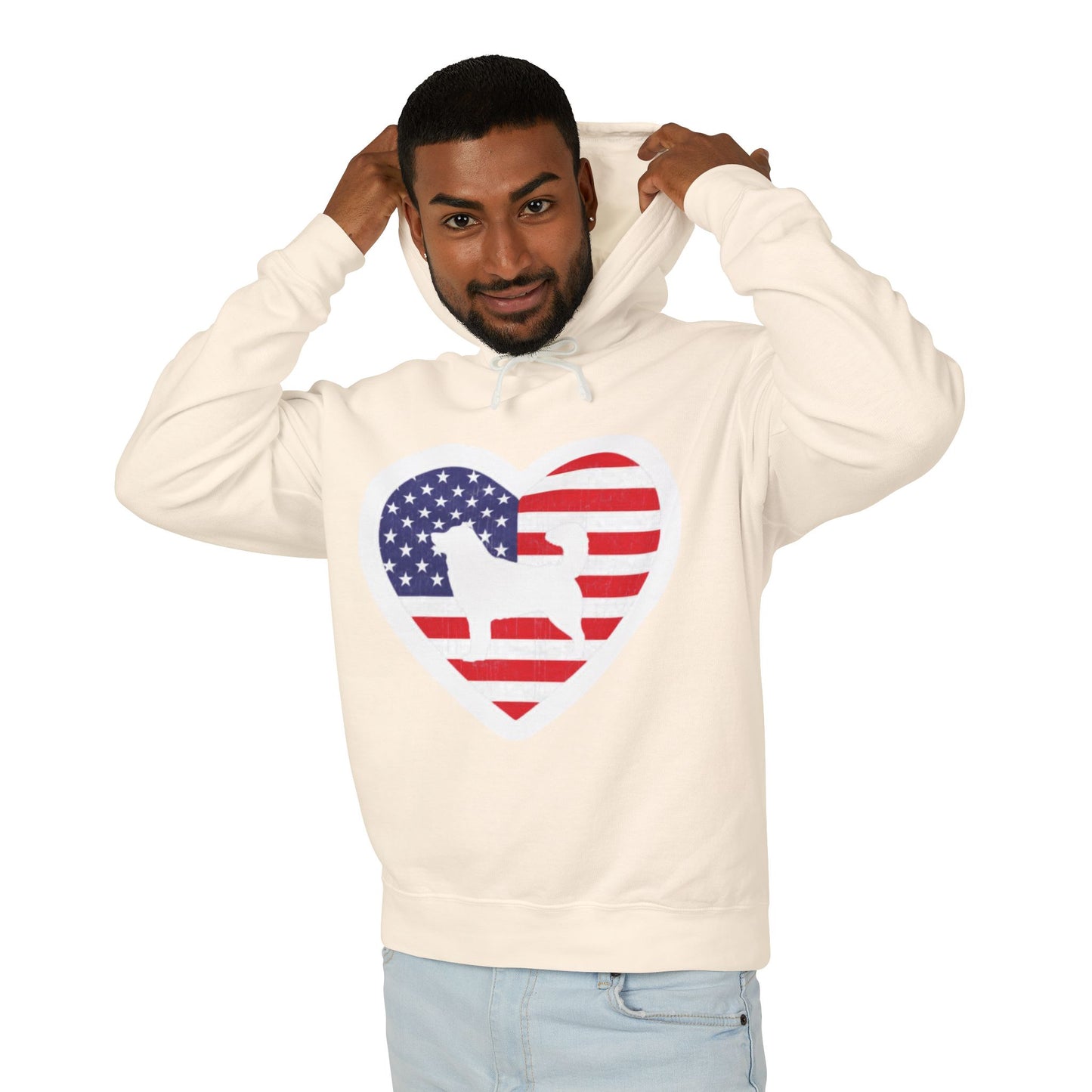 Malamute Flag Unisex Lightweight Hoodie