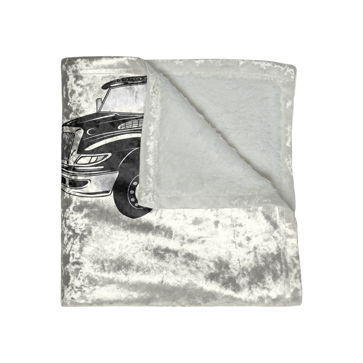 Flatbed Tow Truck Crushed Velvet Blanket