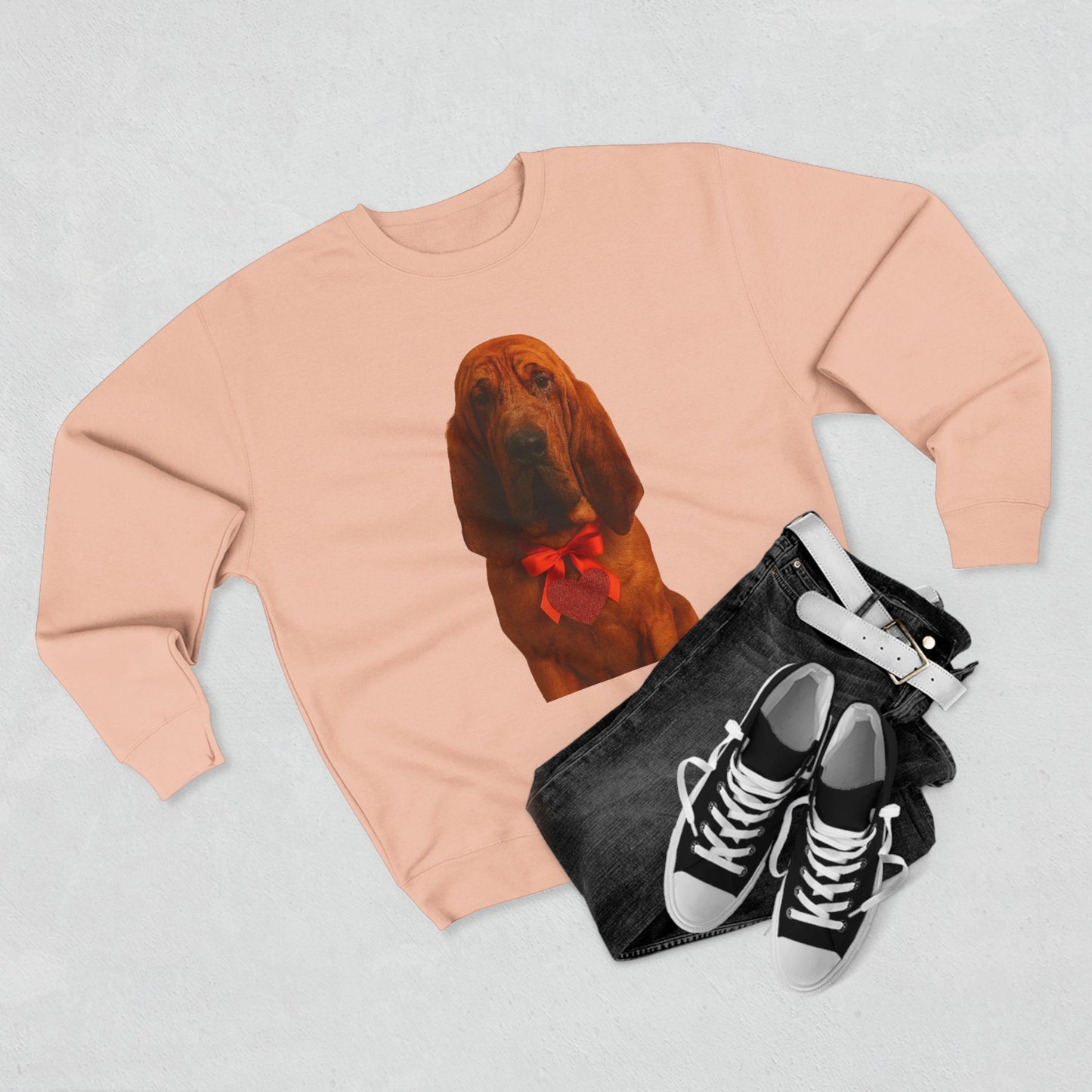 Cupid's Companion Bloodhound Unisex Crewneck Sweatshirt