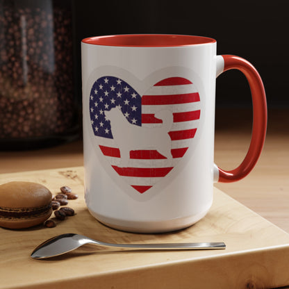 Malamute Flag 2-Tone Coffee Mug