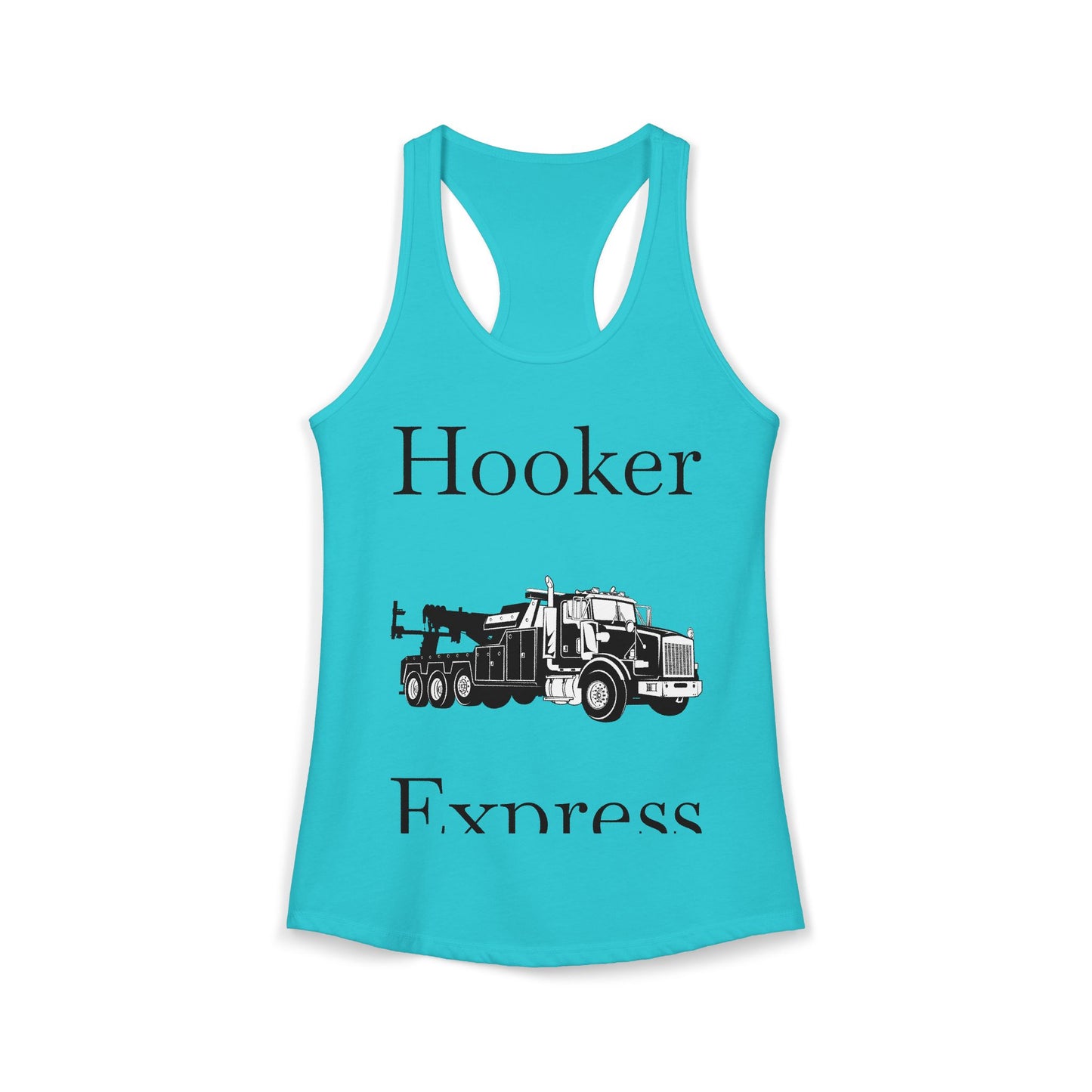 H**ker Express Heavy Tow Truck Women's Racerback Tank