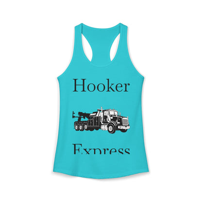 H**ker Express Heavy Tow Truck Women's Racerback Tank