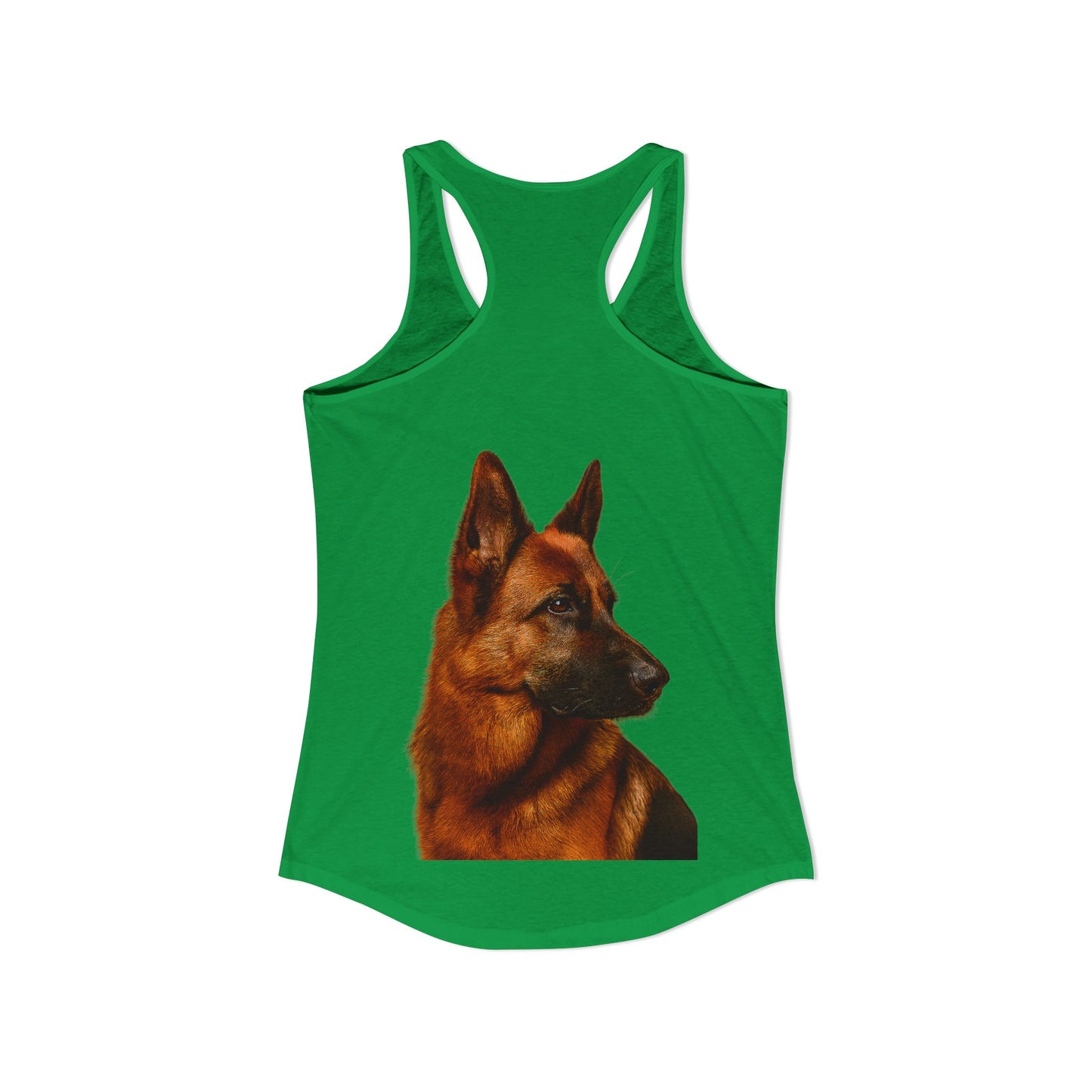 German Shepherd Head Women's Racerback Tank