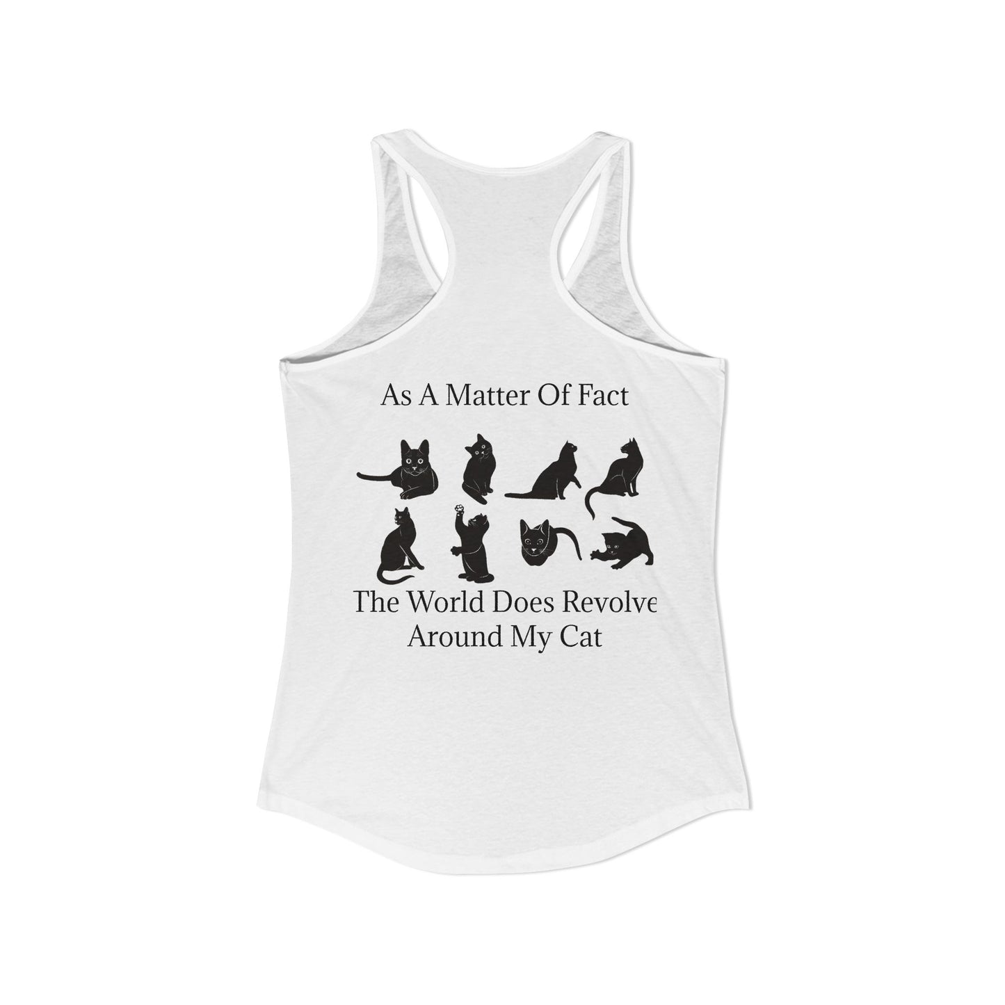 Matter Of Fact Cat Women's Racerback Tank